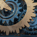 Amazing Graphics Art Collection: Modern Metallic Gears - HD Desktop Wallpaper & Backgrounds.