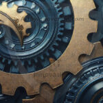 Amazing Graphics Art Collection: Modern Metallic Gears - HD Desktop Wallpaper & Backgrounds.