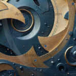 Amazing Graphics Art Collection: Modern Metallic Gears - HD Desktop Wallpaper & Backgrounds.
