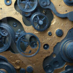 Amazing Graphics Art Collection: Modern Metallic Gears - HD Desktop Wallpaper & Backgrounds.