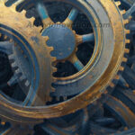 Amazing Graphics Art Collection: Modern Metallic Gears - HD Desktop Wallpaper & Backgrounds.