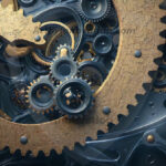 Amazing Graphics Art Collection: Modern Metallic Gears - HD Desktop Wallpaper & Backgrounds.