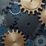 Amazing Graphics Art Collection: Modern Metallic Gears - HD Desktop Wallpaper & Backgrounds.