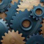 Amazing Graphics Art Collection: Modern Metallic Gears - HD Desktop Wallpaper & Backgrounds.