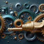 Amazing Graphics Art Collection: Modern Metallic Gears - HD Desktop Wallpaper & Backgrounds.