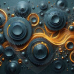 Amazing Graphics Art Collection: Modern Metallic Gears - HD Desktop Wallpaper & Backgrounds.