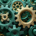 Amazing Graphics Art Collection: Modern Metallic Gears - HD Desktop Wallpaper & Backgrounds.