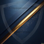 Amazing Digital Graphics Art Collection - Blue & Gold Artistic Graphic Textures Designs