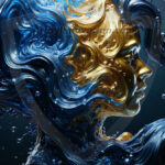 Metallic Liquid Shapes Wallpaper Backgrounds - HD Desktop Wallpaper Background.
Colors: Blue, Gold.
Art by Innovation — Explore the innovative world of AI-generated art, where technology meets creativity to transform your artistic vision into stunning digital masterpieces.
