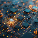 Amazing Graphics Art Collection: Gold, Blue, & Black Technology - HD Desktop Wallpaper & Backgrounds.