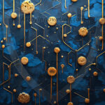 Amazing Graphics Art Collection: Gold, Blue, & Black Technology - HD Desktop Wallpaper & Backgrounds.