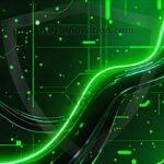 Amazing Graphics Art Collection: Modern Technology Green & Black - HD Desktop Wallpaper & Backgrounds.