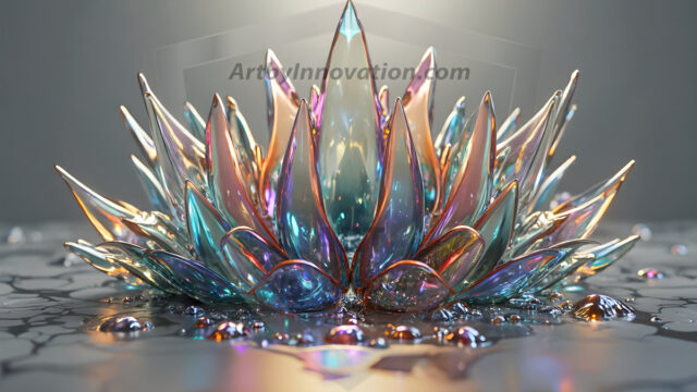 Logo Colored Water Dynamic: Amazing Digital Graphics Art Collection.
A Rainbow of Colored Water in Motion, using a colorful palette. Bursting out of the water, dynamitic flowing streams of color, with a metallic metal plate for a company logo.