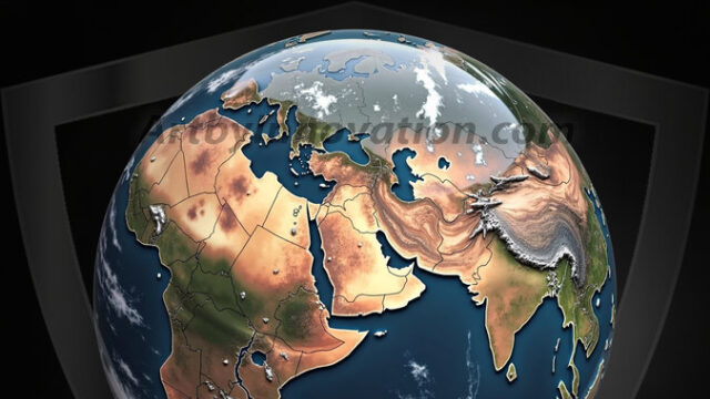 AI-generated Earth orb art featuring sculpted golden continents and deep sapphire oceans, reimagining our planet as a breathtaking artistic object.