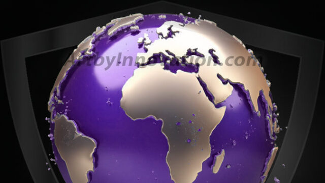 AI-generated Earth orb art featuring sculpted golden continents and deep sapphire oceans, reimagining our planet as a breathtaking artistic object.