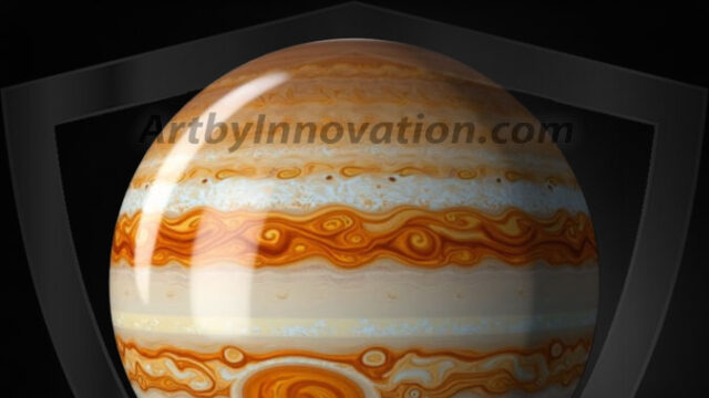 AI-generated Earth orb art featuring sculpted golden continents and deep sapphire oceans, reimagining our planet as a breathtaking artistic object.