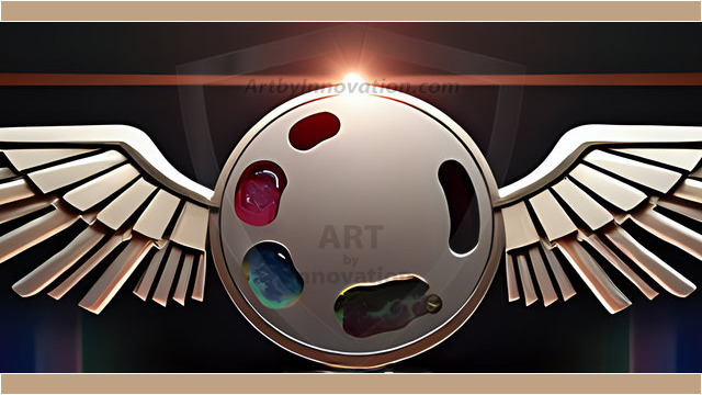 Logo Artist Pallet Winged Design: Amazing Digital Graphics Art Collection.
Company Logo Designs, logo designs without text, ready for creating your brand identity and logo for your business or project. Exactly what your company needs to get started. Part of the Amazing Digital Graphics Art Collection.