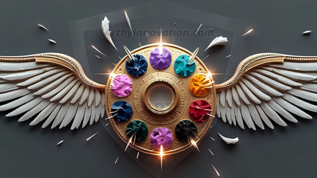 Logo Artist Pallet Winged Design: Amazing Digital Graphics Art Collection.
Company Logo Designs, logo designs without text, ready for creating your brand identity and logo for your business or project. Exactly what your company needs to get started. Part of the Amazing Digital Graphics Art Collection.