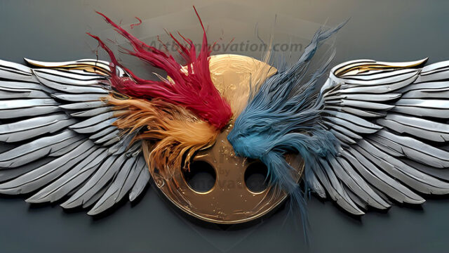 Logo Artist Pallet Winged Design: Amazing Digital Graphics Art Collection.
Company Logo Designs, logo designs without text, ready for creating your brand identity and logo for your business or project. Exactly what your company needs to get started. Part of the Amazing Digital Graphics Art Collection.