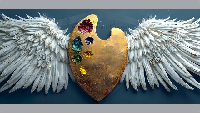 Logo Artist Pallet Winged Design: Amazing Digital Graphics Art Collection.
Company Logo Designs, logo designs without text, ready for creating your brand identity and logo for your business or project. Exactly what your company needs to get started. Part of the Amazing Digital Graphics Art Collection.