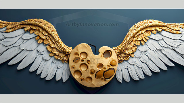 Logo Artist Pallet Winged Design: Amazing Digital Graphics Art Collection.
Company Logo Designs, logo designs without text, ready for creating your brand identity and logo for your business or project. Exactly what your company needs to get started. Part of the Amazing Digital Graphics Art Collection.