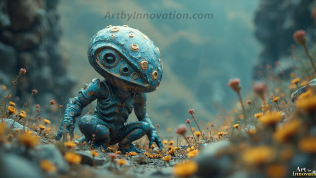 Amazing Alien Life forms and Planets. Fantasy Photographs, by Art by Innovation. Vibrant and detailed, high-resolution quality rendering of fantasy worlds with amazing creatures, both the fauna and flora, that might exist on alien worlds.