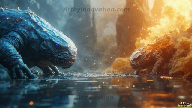 Amazing Alien Life forms and Planets. Fantasy Photographs, by Art by Innovation. Vibrant and detailed, high-resolution quality rendering of fantasy worlds with amazing creatures, both the fauna and flora, that might exist on alien worlds.