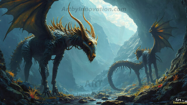Amazing Alien Life forms and Planets. Fantasy Photographs, by Art by Innovation. Vibrant and detailed, high-resolution quality rendering of fantasy worlds with amazing creatures, both the fauna and flora, that might exist on alien worlds.