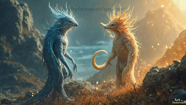 Amazing Alien Life forms and Planets. Fantasy Photographs, by Art by Innovation. Vibrant and detailed, high-resolution quality rendering of fantasy worlds with amazing creatures, both the fauna and flora, that might exist on alien worlds.