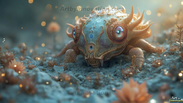 Amazing Alien Life forms and Planets. Fantasy Photographs, by Art by Innovation. Vibrant and detailed, high-resolution quality rendering of fantasy worlds with amazing creatures, both the fauna and flora, that might exist on alien worlds.