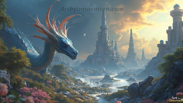 Amazing Alien Life forms and Planets. Fantasy Photographs, by Art by Innovation. Vibrant and detailed, high-resolution quality rendering of fantasy worlds with amazing creatures, both the fauna and flora, that might exist on alien worlds.