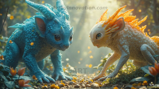 Amazing Alien Life forms and Planets. Fantasy Photographs, by Art by Innovation. Vibrant and detailed, high-resolution quality rendering of fantasy worlds with amazing creatures, both the fauna and flora, that might exist on alien worlds.