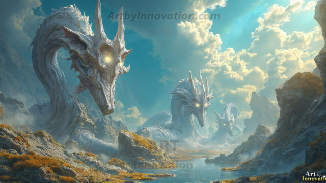 Amazing Alien Life forms and Planets. Fantasy Photographs, by Art by Innovation. Vibrant and detailed, high-resolution quality rendering of fantasy worlds with amazing creatures, both the fauna and flora, that might exist on alien worlds.