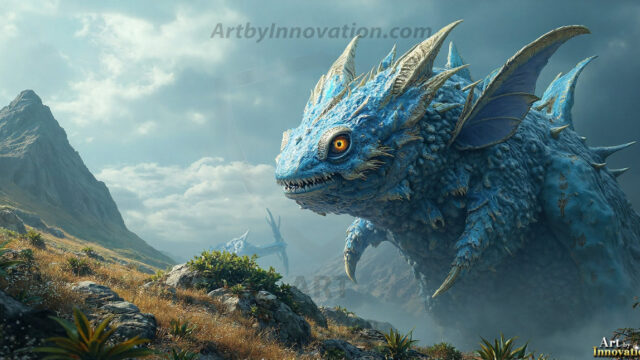 Amazing Alien Life forms and Planets. Fantasy Photographs, by Art by Innovation. Vibrant and detailed, high-resolution quality rendering of fantasy worlds with amazing creatures, both the fauna and flora, that might exist on alien worlds.