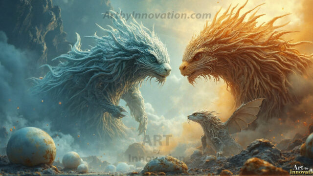 Amazing Alien Life forms and Planets. Fantasy Photographs, by Art by Innovation. Vibrant and detailed, high-resolution quality rendering of fantasy worlds with amazing creatures, both the fauna and flora, that might exist on alien worlds.