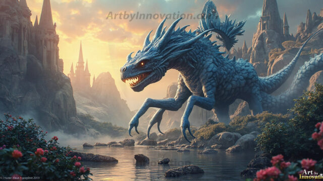 Amazing Alien Life forms and Planets. Fantasy Photographs, by Art by Innovation. Vibrant and detailed, high-resolution quality rendering of fantasy worlds with amazing creatures, both the fauna and flora, that might exist on alien worlds.