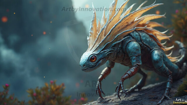 Amazing Alien Life forms and Planets. Fantasy Photographs, by Art by Innovation. Vibrant and detailed, high-resolution quality rendering of fantasy worlds with amazing creatures, both the fauna and flora, that might exist on alien worlds.