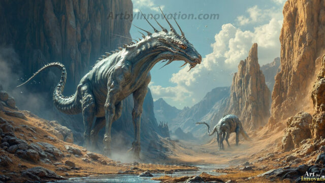 Amazing Alien Life forms and Planets. Fantasy Photographs, by Art by Innovation. Vibrant and detailed, high-resolution quality rendering of fantasy worlds with amazing creatures, both the fauna and flora, that might exist on alien worlds.