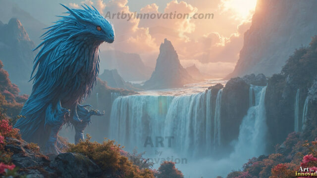 Amazing Alien Life forms and Planets. Fantasy Photographs, by Art by Innovation. Vibrant and detailed, high-resolution quality rendering of fantasy worlds with amazing creatures, both the fauna and flora, that might exist on alien worlds.