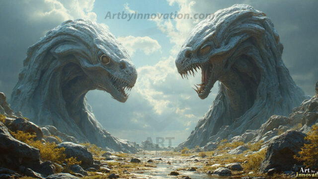 Amazing Alien Life forms and Planets. Fantasy Photographs, by Art by Innovation. Vibrant and detailed, high-resolution quality rendering of fantasy worlds with amazing creatures, both the fauna and flora, that might exist on alien worlds.