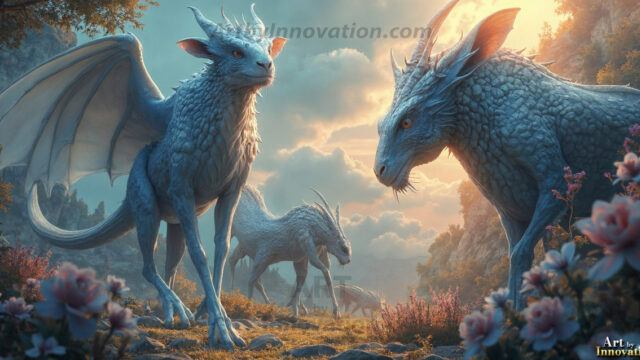 Amazing Alien Life forms and Planets. Fantasy Photographs, by Art by Innovation. Vibrant and detailed, high-resolution quality rendering of fantasy worlds with amazing creatures, both the fauna and flora, that might exist on alien worlds.