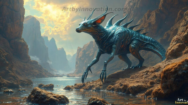 Amazing Alien Life forms and Planets. Fantasy Photographs, by Art by Innovation. Vibrant and detailed, high-resolution quality rendering of fantasy worlds with amazing creatures, both the fauna and flora, that might exist on alien worlds.