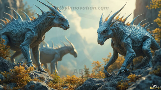 Amazing Alien Life forms and Planets. Fantasy Photographs, by Art by Innovation. Vibrant and detailed, high-resolution quality rendering of fantasy worlds with amazing creatures, both the fauna and flora, that might exist on alien worlds.