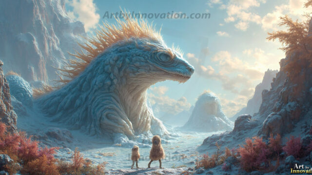 Amazing Alien Life forms and Planets. Fantasy Photographs, by Art by Innovation. Vibrant and detailed, high-resolution quality rendering of fantasy worlds with amazing creatures, both the fauna and flora, that might exist on alien worlds.