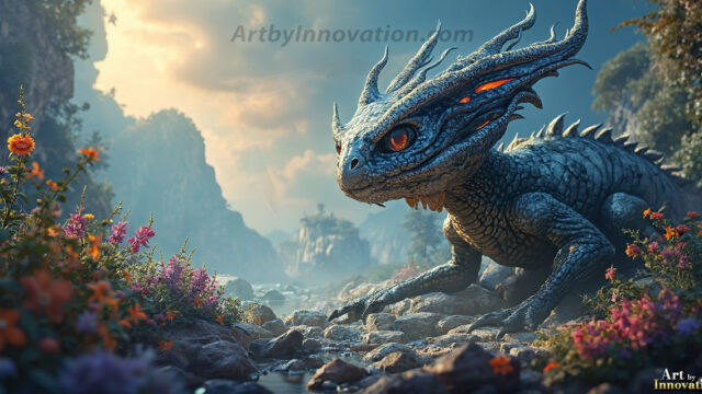 Amazing Alien Life forms and Planets. Fantasy Photographs, by Art by Innovation. Vibrant and detailed, high-resolution quality rendering of fantasy worlds with amazing creatures, both the fauna and flora, that might exist on alien worlds.