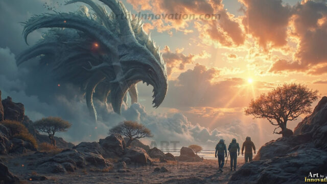 Amazing Alien Life forms and Planets. Fantasy Photographs, by Art by Innovation. Vibrant and detailed, high-resolution quality rendering of fantasy worlds with amazing creatures, both the fauna and flora, that might exist on alien worlds.