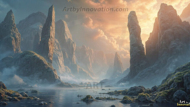Amazing Alien Life forms and Planets. Fantasy Photographs, by Art by Innovation. Vibrant and detailed, high-resolution quality rendering of fantasy worlds with amazing creatures, both the fauna and flora, that might exist on alien worlds.