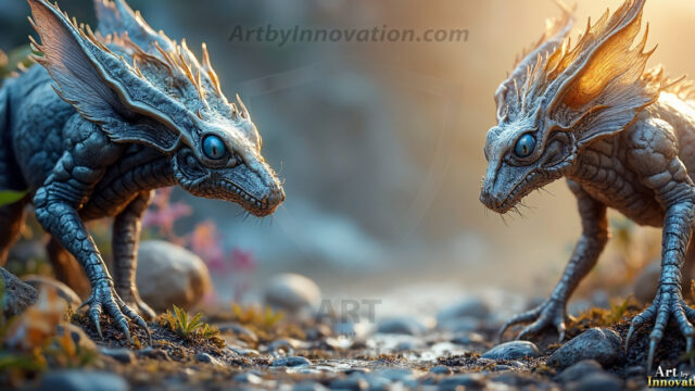 Amazing Alien Life forms and Planets. Fantasy Photographs, by Art by Innovation. Vibrant and detailed, high-resolution quality rendering of fantasy worlds with amazing creatures, both the fauna and flora, that might exist on alien worlds.