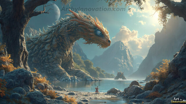 Amazing Alien Life forms and Planets. Fantasy Photographs, by Art by Innovation. Vibrant and detailed, high-resolution quality rendering of fantasy worlds with amazing creatures, both the fauna and flora, that might exist on alien worlds.