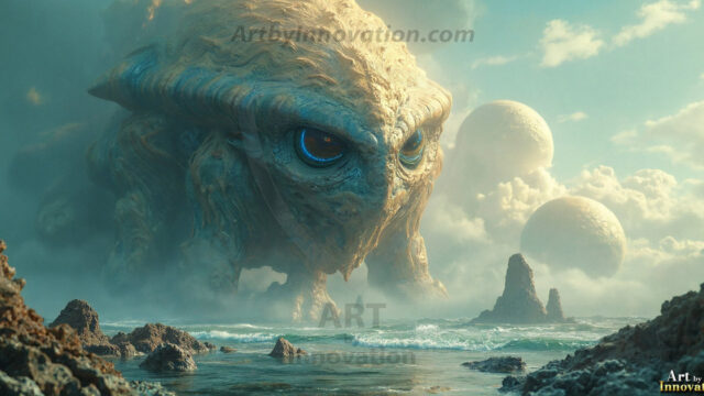Amazing Alien Life forms and Planets. Fantasy Photographs, by Art by Innovation. Vibrant and detailed, high-resolution quality rendering of fantasy worlds with amazing creatures, both the fauna and flora, that might exist on alien worlds.